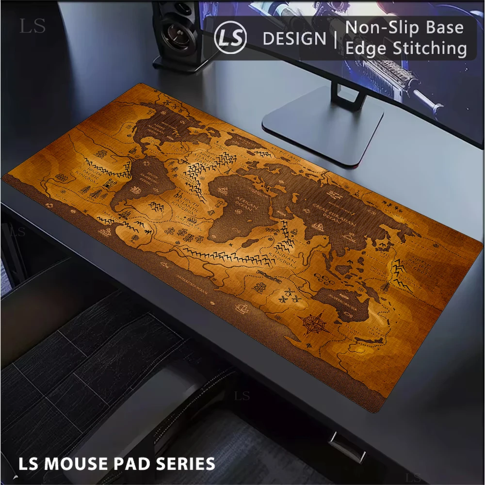 Retro Gaming Rug - Large Mouse Mat Retro navigation Map