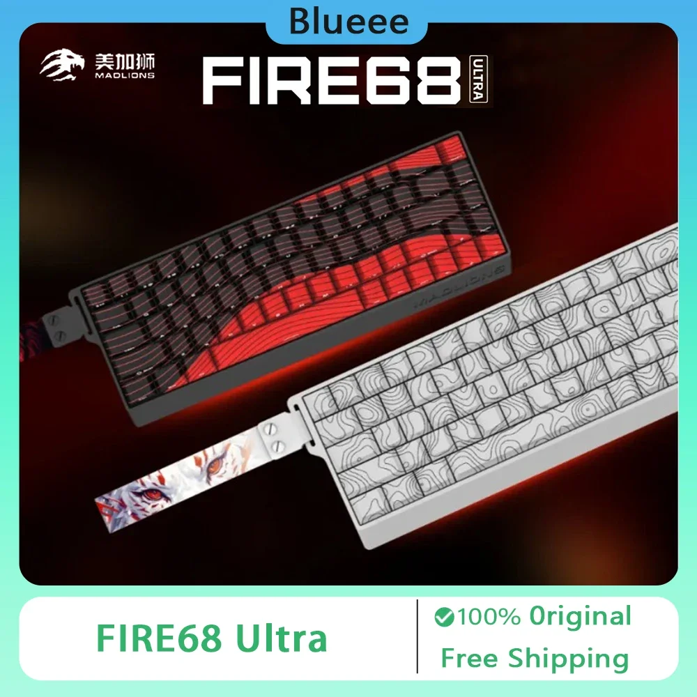 MADLIONS Fire68 Pro Magnetic Switch Mechanical Keyboard 8KHz Wired Gaming Keyboard Hot Swap Rapid Trigger RT PC Accessory