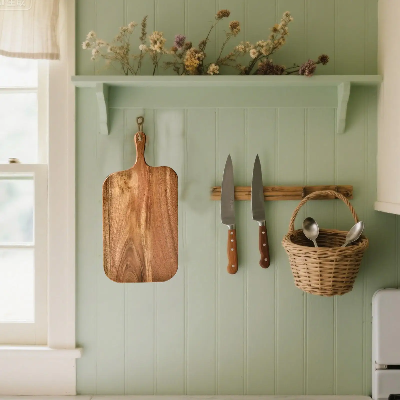 Double-faced Kitchen Wooden Chopping Blocks Beech Cutting Board Pizza Bread Fruit Sushi Tray Hangable Screative Kitchen Tool