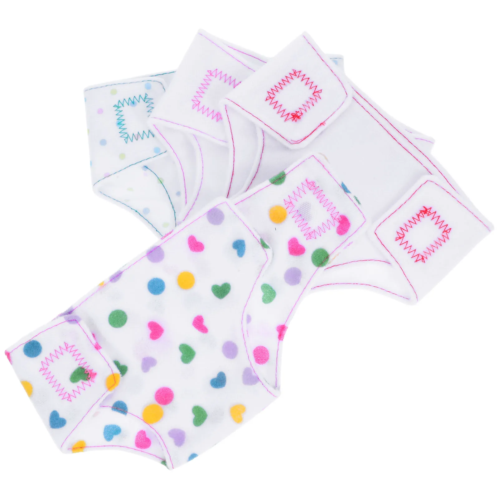 

4 Pcs Baby Diapers Clothing Fabric Clothes Wearing Model Parts Underwear