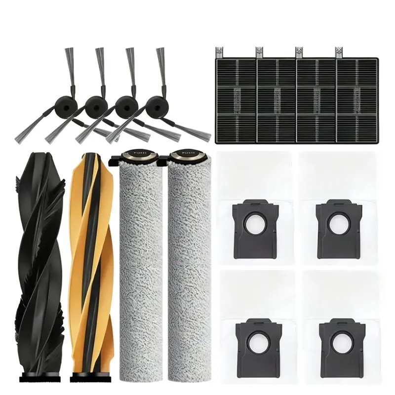 

B47B-16 Pcs For Dreame Aqua 10 Ultra Roller / Aqua10 Roller Sweeping Accessories Main Side Brush Mop Filter Dust Bags