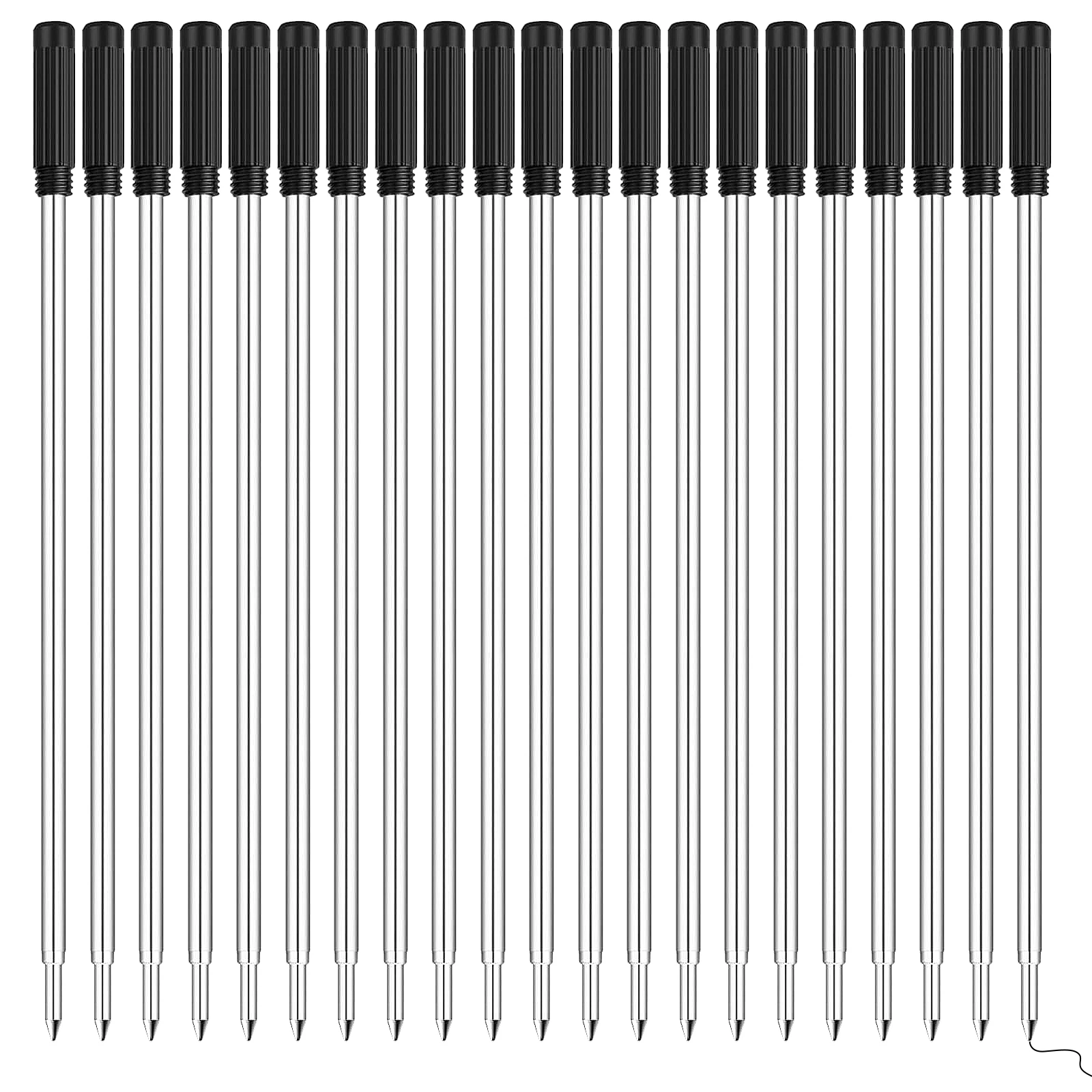 

25Pcs Neutral Pen Refills Gel Ink Replacement Fine Tip No Leak Writing Drawing Doodling Portable Stationery for Teens Adults