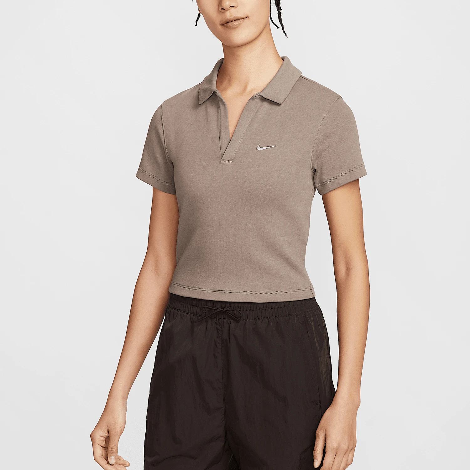 

Оригинальная женская дышащая рубашка-поло Nike с коротким воротником, летняя коллекция 2025 года, DV7885-214