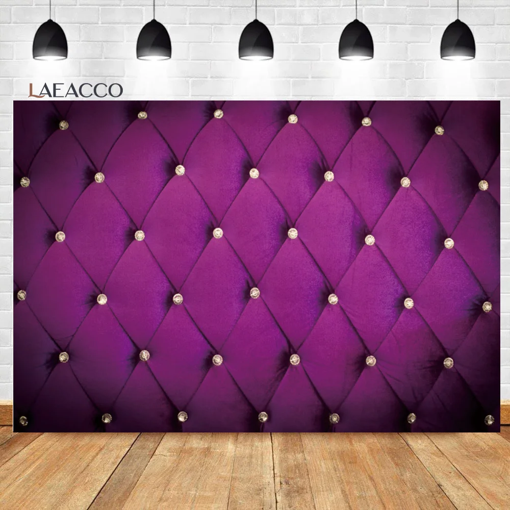 Laeacco Vinyl Photography Backdrops Leather Headboard Bedroom Decor Birthday Party Backgrounds Photophone For Photo Studio Props