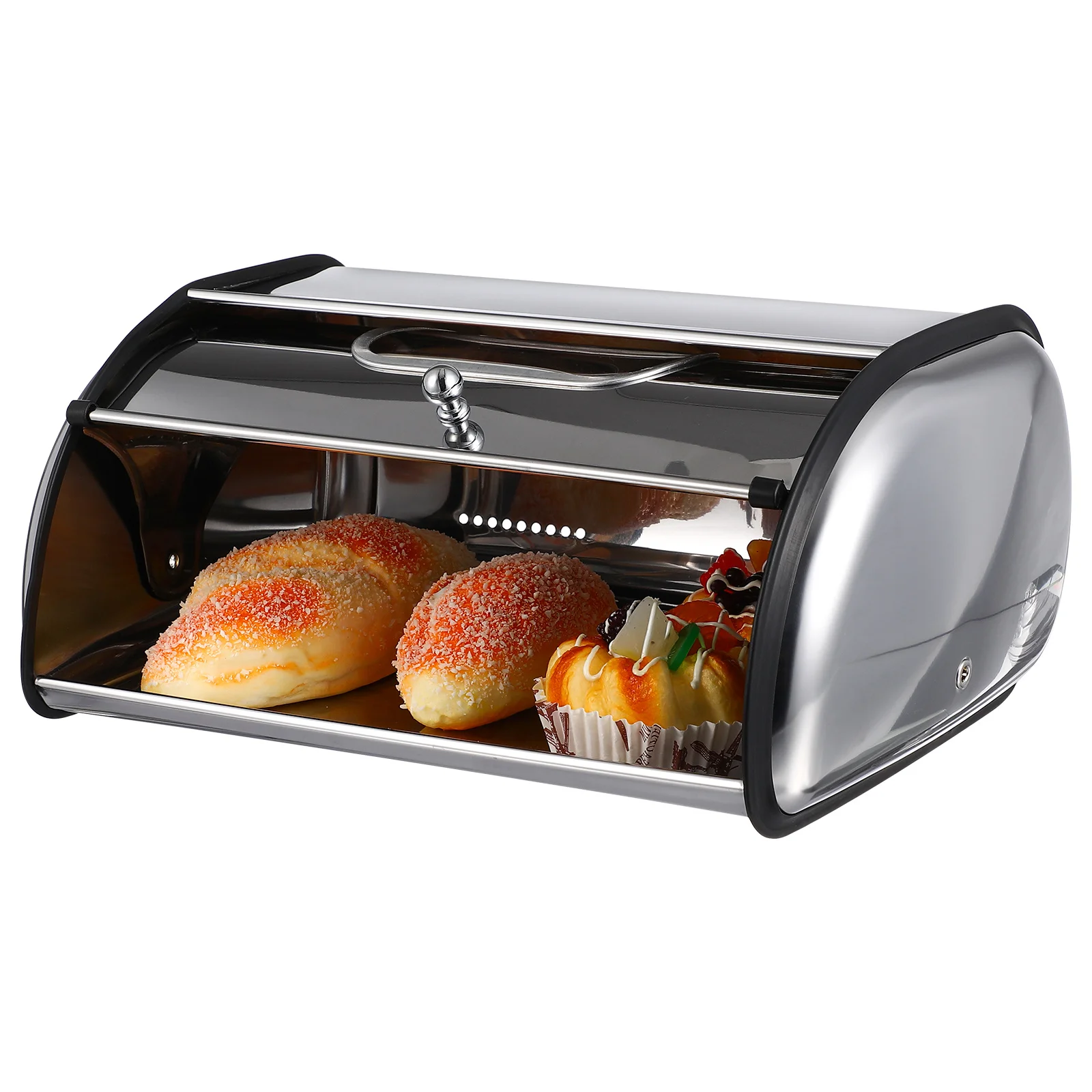 Multi-Function Bread Organizer Wide Base Stable Storage Box for Household Kitchen Accessories Bread Box Kitchen Accessory