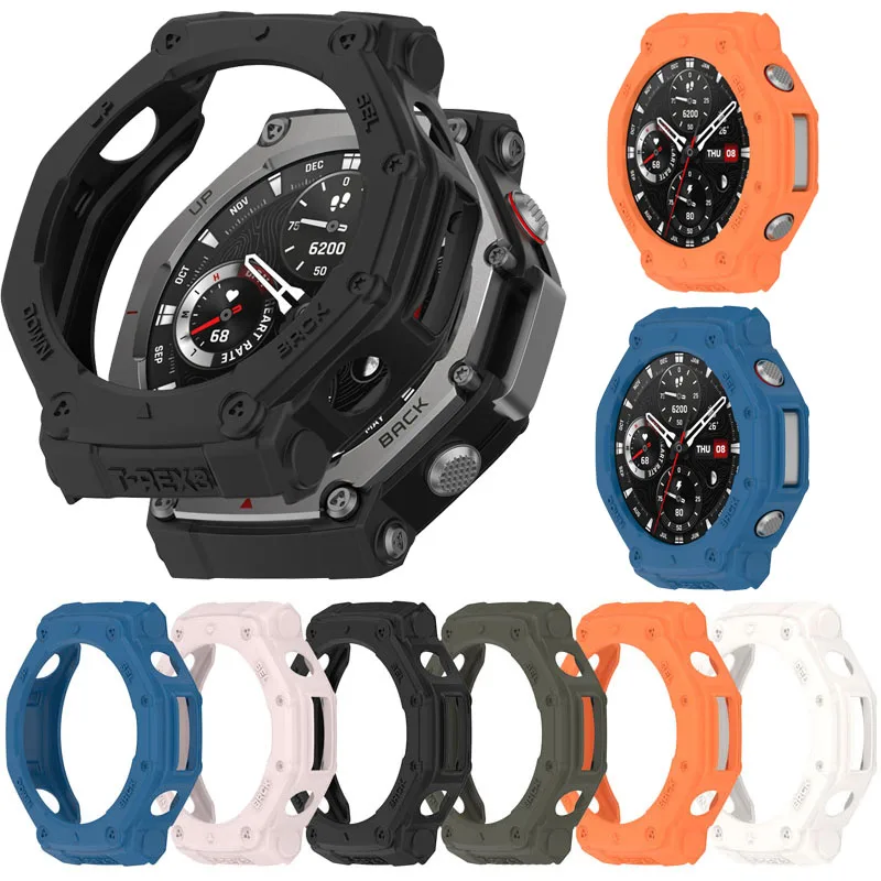 Armor Cover For Huami Amazfit T-Rex3 A2322 PC Protective Accessories Hollow Frame Case For Amazfit T-Rex3 A2322 Bumper Cover