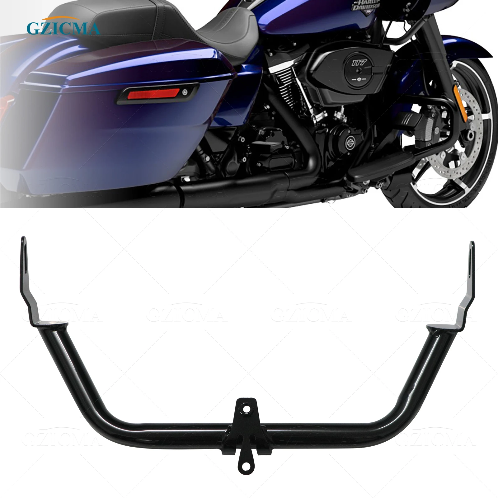 

GZICMA Road Glide черные сменные кронштейны для крепления обтекателя подходят для моделей Harley 2015-2023 Road Glide