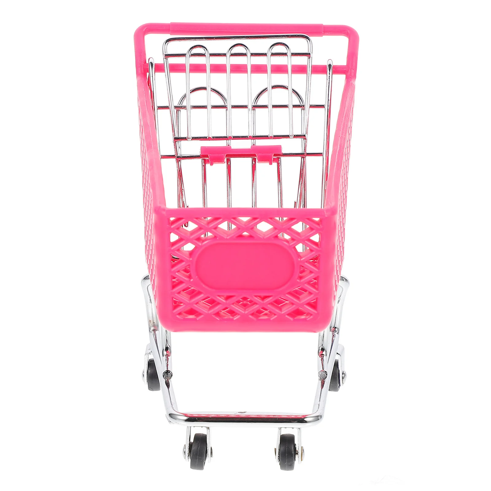 Mini-winkelwagen Creatieve metalen ambachtelijke opbergmand voor tafeldecoratie Ijzeren organisator Utility houder Willekeurige kleur
