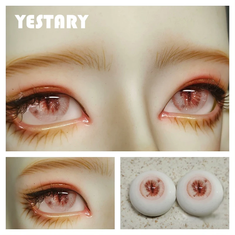 

YESTARY Newest BJD Doll Accessories Eyes Toys 1/3 1/4 1/6 Resin Eyes Toy 12/14/16/18MM Color Movable Plaster BJD Dolls Eyes Toys