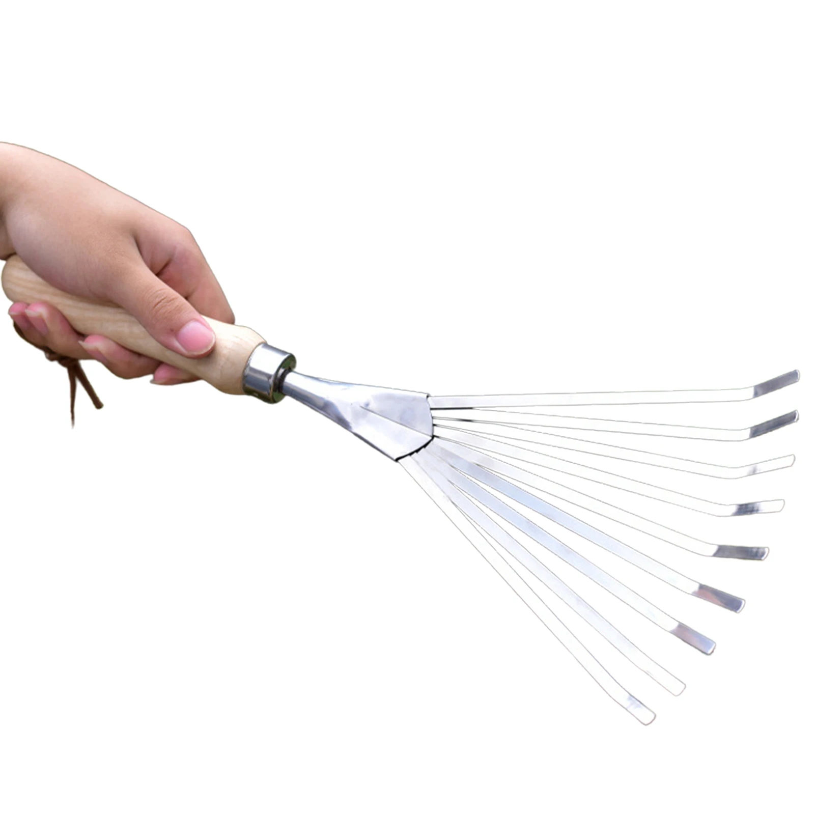 

Hand Rakes Portable Mini 9 Teeth Steel Rake Small Leaf Rakes Great For Gardening Garden Sweep Yard Flower Beds Tool Gaeden Suply