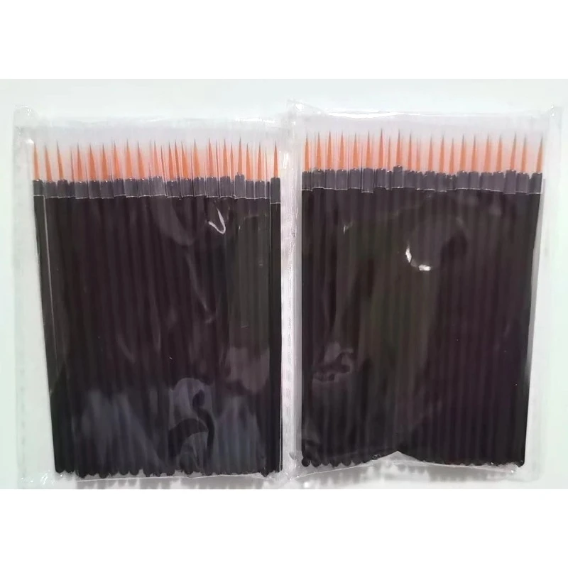 50/100/200Pcs Disposable Eyeliner Brushes Set Precision Applicator Fine Fiber Beauty Tools for Eyelash Lip Makeup Professional