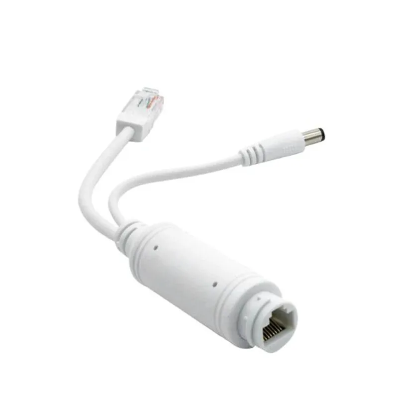 For IP Camera Extender 48V To 12V POE Spliter Waterprrof  with Video and Power Adapter Cable Supply Module Injector