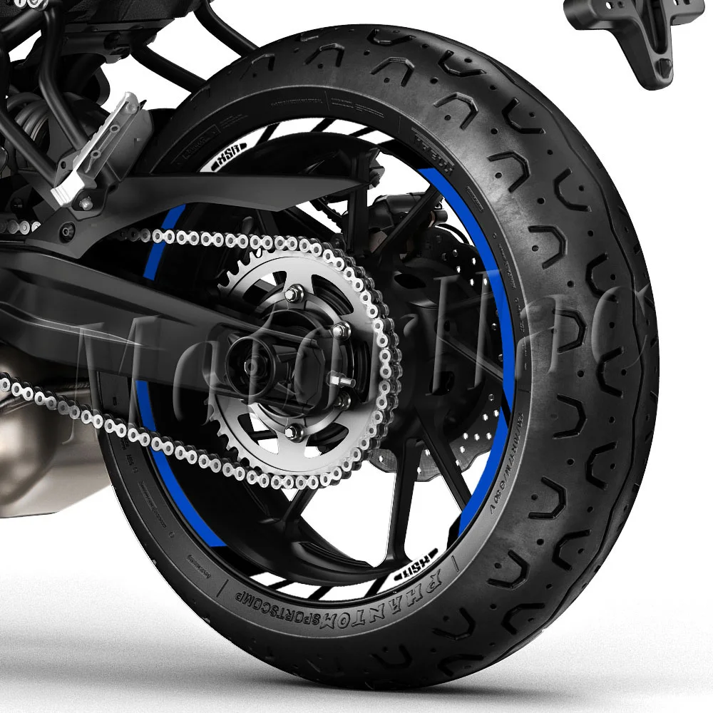 Motorrad-Radaufkleber Reflektierender Felgenaufkleber Nabenstreifenband Zubehör Wasserdicht Für XSR 125 155 700 XSR900 XSR700 – Detail 8