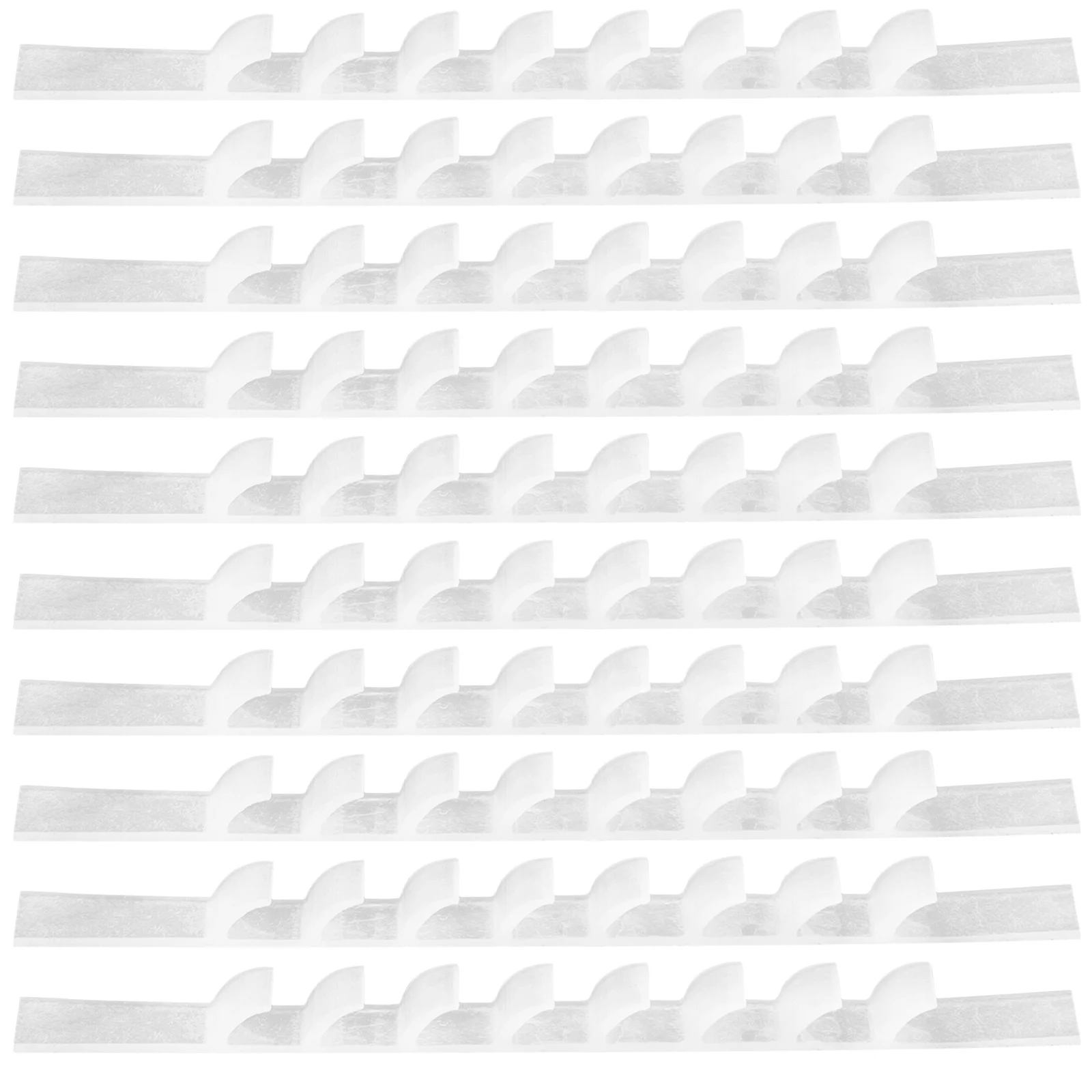 

100 Pcs Clothing Hanger Anti-slip Strip Clothes Hangers Strips Silica Gel Supplies Non-