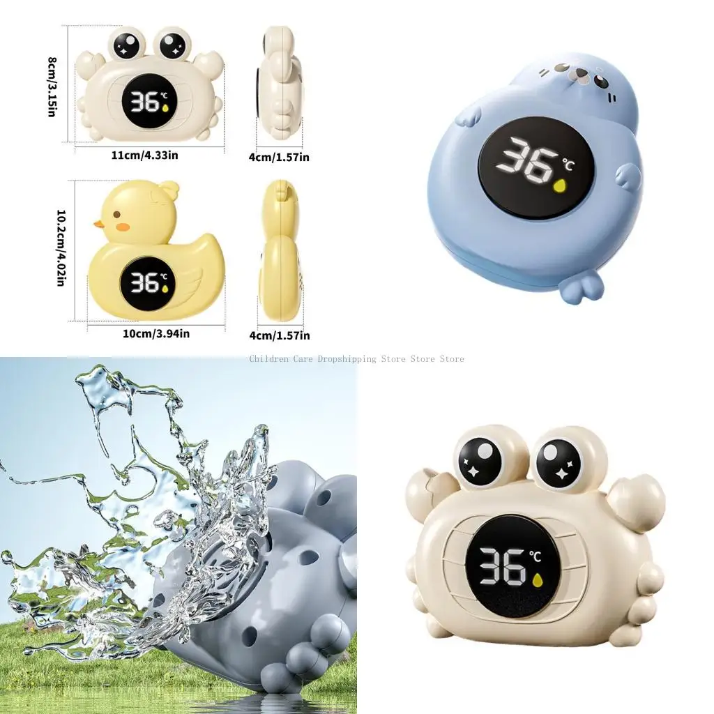 

Infant Bathing Thermograph Cartoon Theme Design High Reliability Simple Read Panel For Nighttime Bath Safety