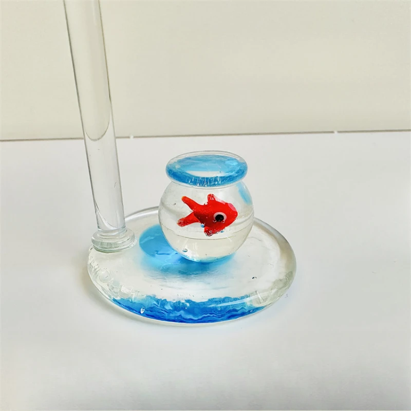 Handmade Faucets Glaze Ornaments Creative Fish Tank Figurines Funny Cat Home Decor Original Design Desktop Accessories 2025 New