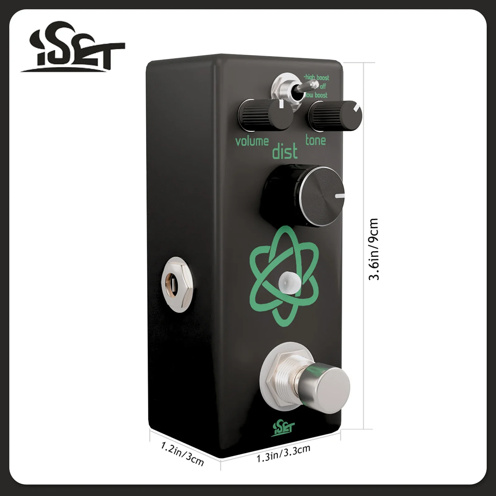 ISET PD-3 تأثير الغيتار المعدني الثقيل دواسة تأثير الذرة الصغيرة المعادن الثقيلة صحيح الالتفافية دواسة الغيتار الكهربائي باس الملحقات #5