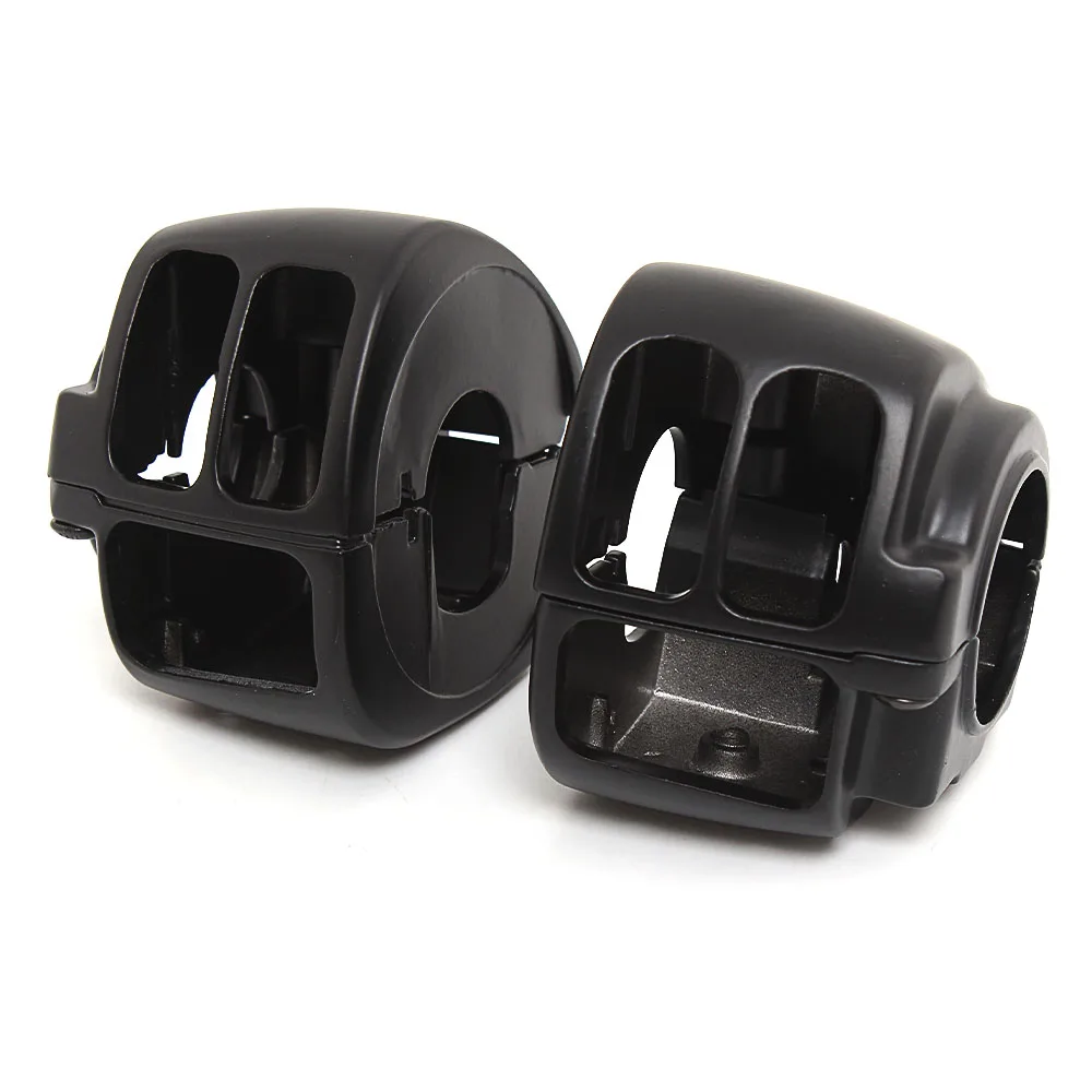 Motorcycle Control Switch Black Caps Button Cover Kit For Harley Touring Glide Road King Sportster Softail Dyna VRSC Accessories