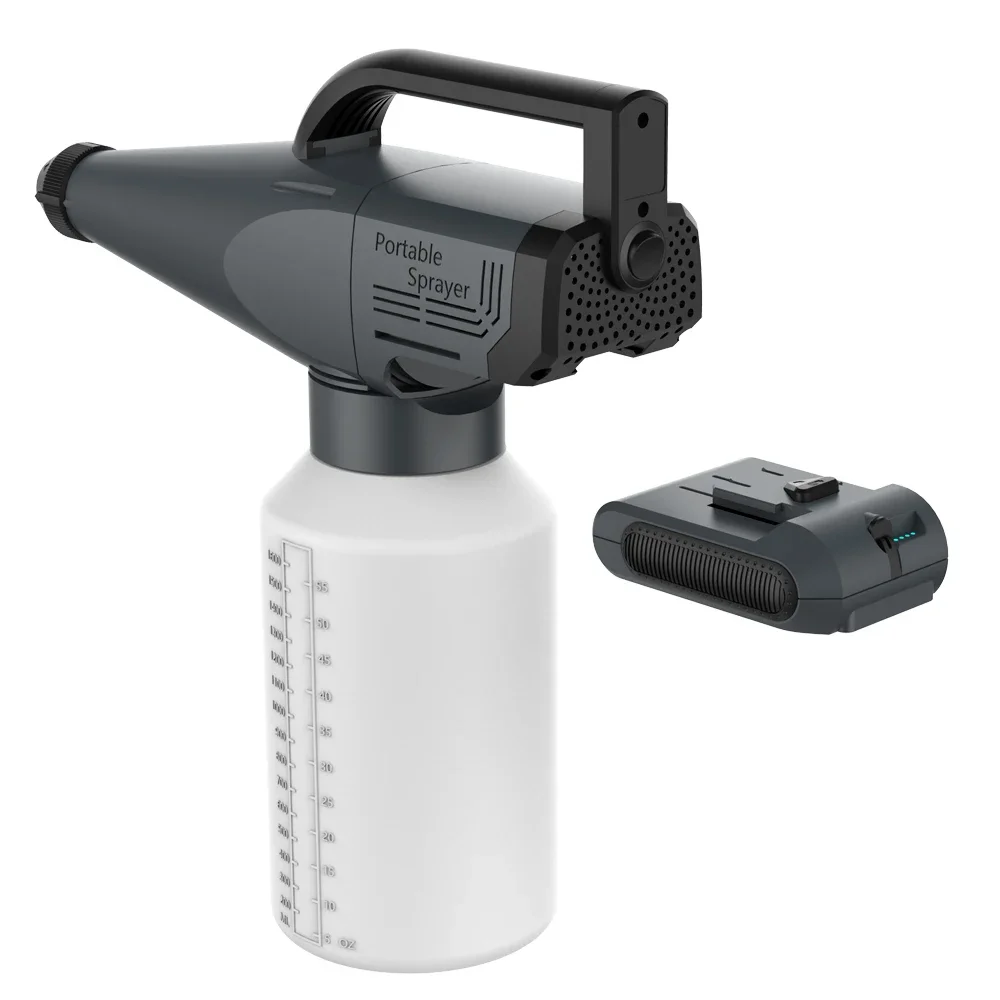 Portable Automatic Mist Electric Sprayer Electrostatic Sprayer Portable Disinfectant Fog Machine 2500mah Lithium Battery 18.5V