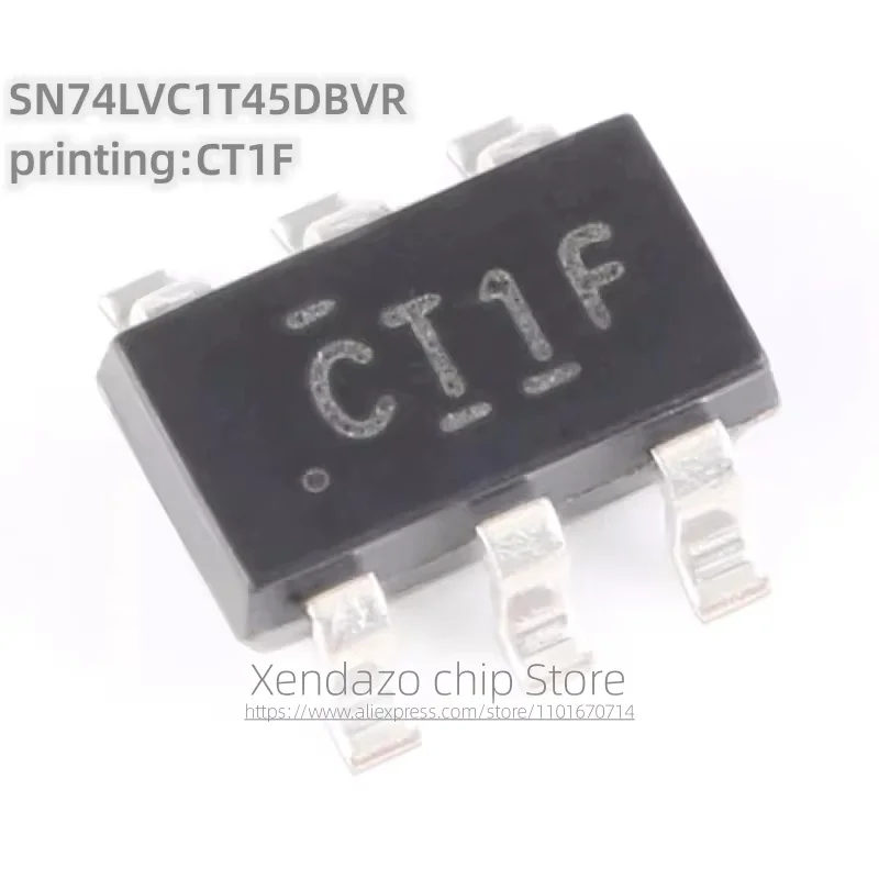 10pcs/lot SN74LVC1T45DBVR printing CT1F SOT-23-6 package Tri state output unit dual power bus transceiver chip