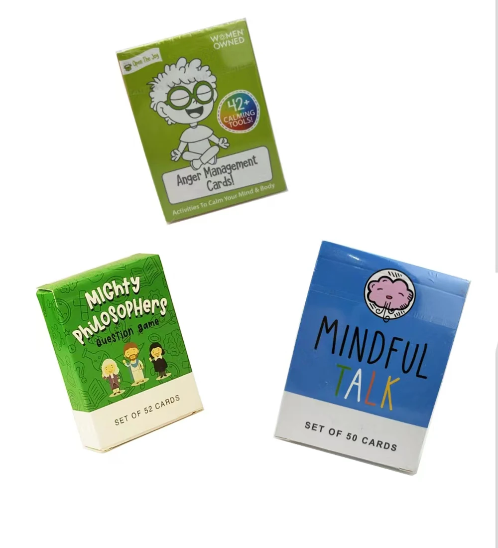 Mindfulness Game for Kids - Authentic and Meaningful Conversations with Mindful Talk Cards for Children and Parents Card games