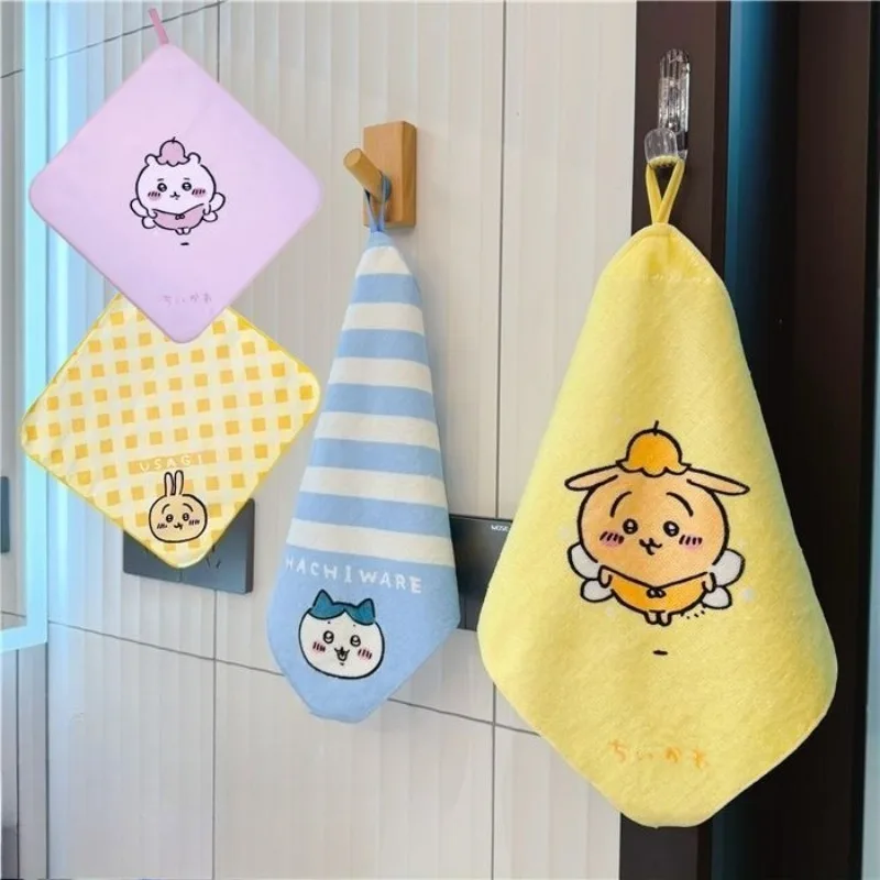 

Chiikawa Handkerchief Usagi Cartoon Cute All Cotton Soft Absorbent Children Wash Face Hand Towel Hanging Rope Towel Comfortable