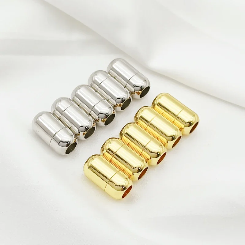 

18K Gold-plated Magnetic Buckle, Bracelet Buckle, Braided Rope, Leather Rope Link Buckle, DIY Handmade Jewelry Ending Buckle