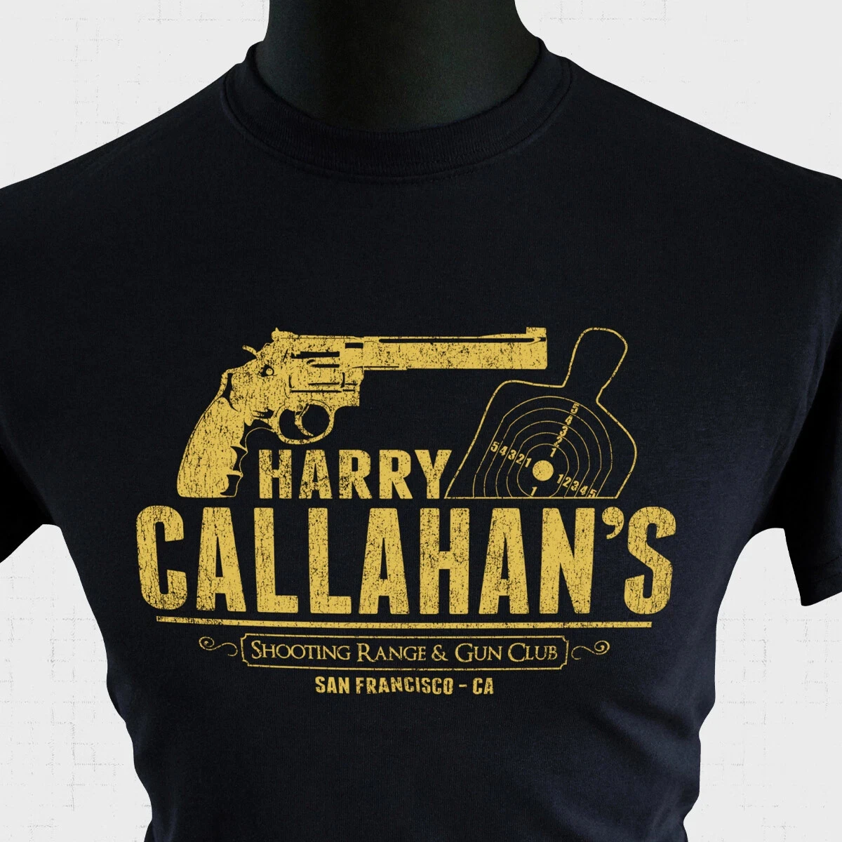 Harry Callahan Gun Club T Shirt Dirty Harry Retro Movie Clint Eastwood Magnum Gy Men's T-Shirt Short Sleeve for All-Season