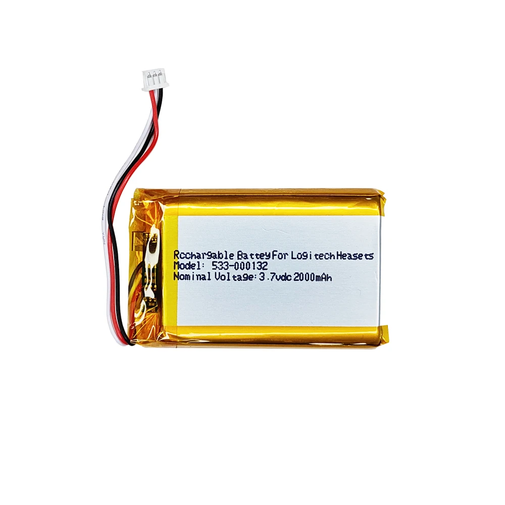 2000mAh 533-000132 Battery For Logitech G530 G533 G533S G933 G933S  G935 G635 G633 Game Headset Headphone