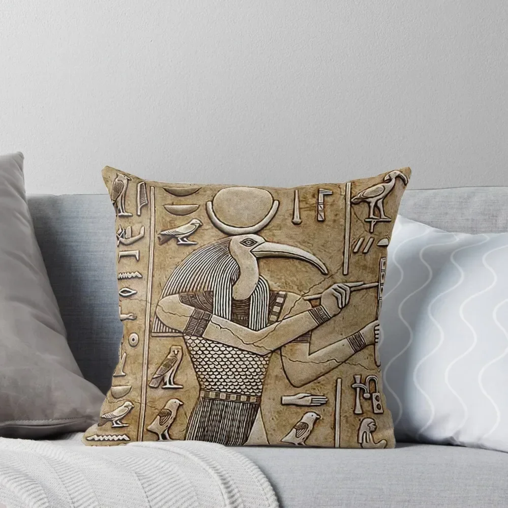 Thoth -Ancient Egyptian deity Throw Pillow Pillow Decor Sofa Cushions Sofa Cushion Pillow