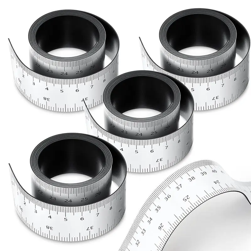 ABGH-39.37 Inch Magnetic Ruler Flexible Magnetic Ruler With Both Inches And Centimeters Magnet Measuring Tape
