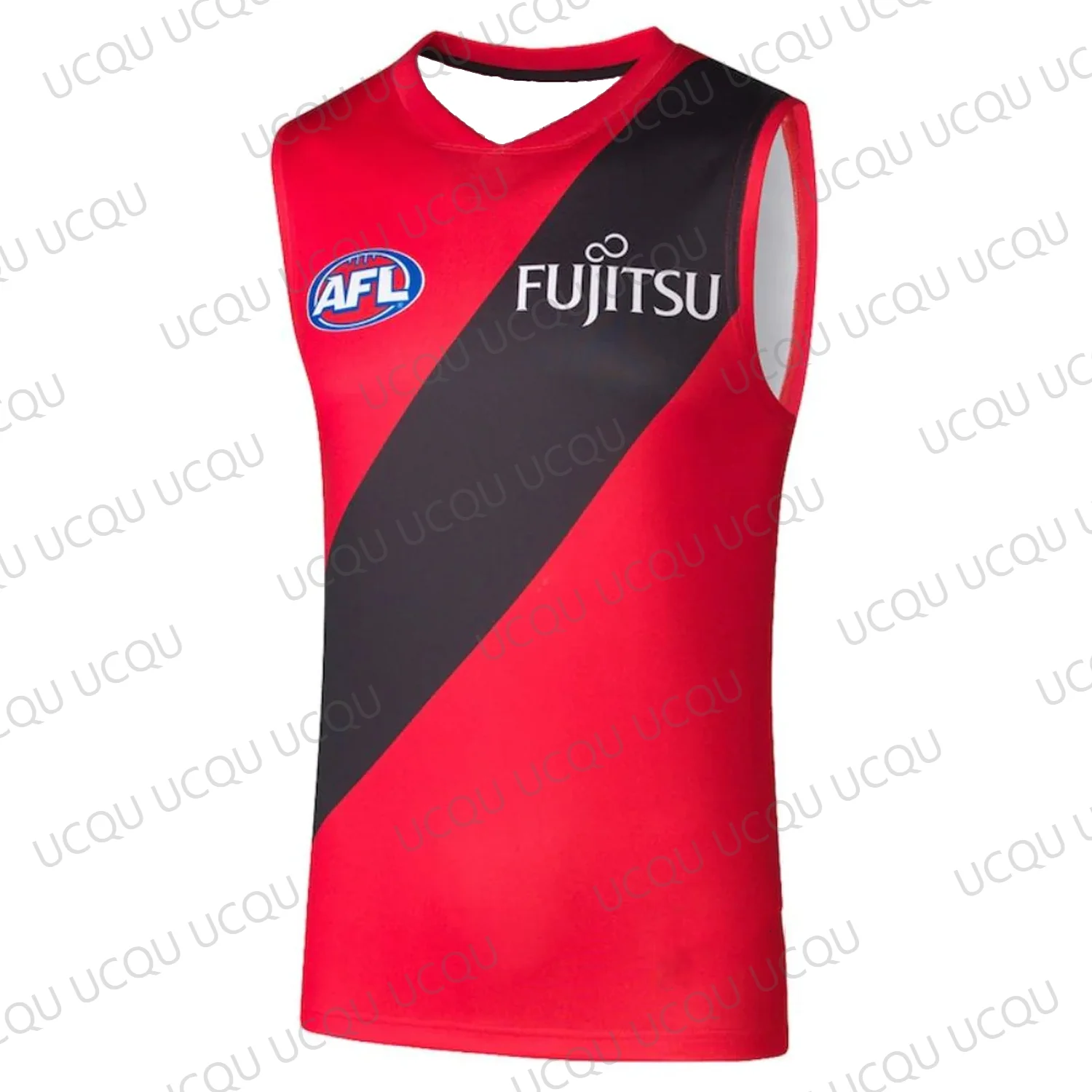 Neues 2025, AFL Summer Australia Football Essendon Away Guernsey, übergroße Weste für Erwachsene/Kinder