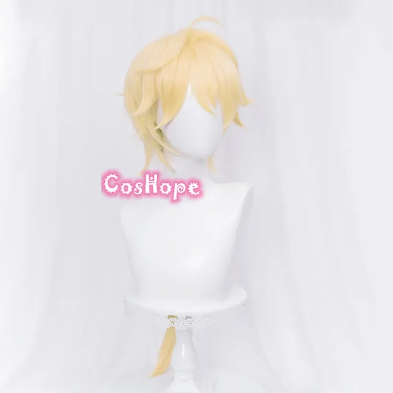 Traveler Cosplay Aether Lumine Blonde Perücke Cosplay Anime Cosplay Perücken Hitzebeständige Synthetische Perücken Halloween