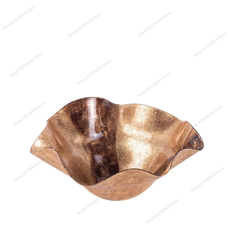 For modern minimalist art fruit plate home glass decoration creative ornament high-end exquisite handicrafts