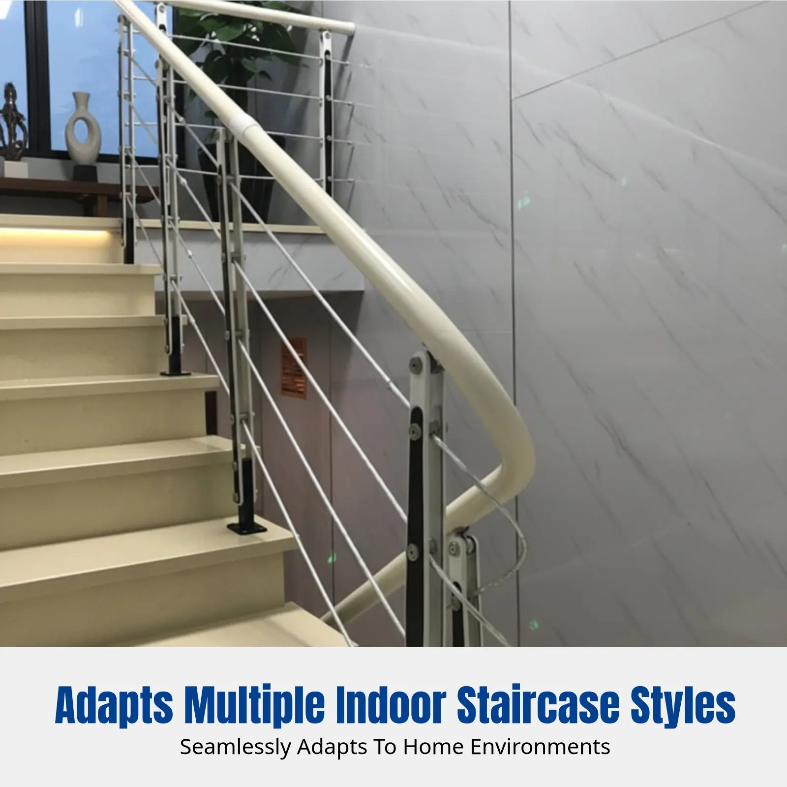 Brushed Stair Handrail Guardrail, Metal Kit, Minimalist Luxury, Indoor Home, DIY Installation, No Cement Base - view 2