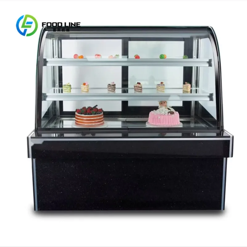 Vitrina Exhibidora Vertical Personalizada para Pasteles, Refrigerada por Aire, con Desempañador, Control de Humedad, para Mousse, Pastelería, Boutique, Panadería