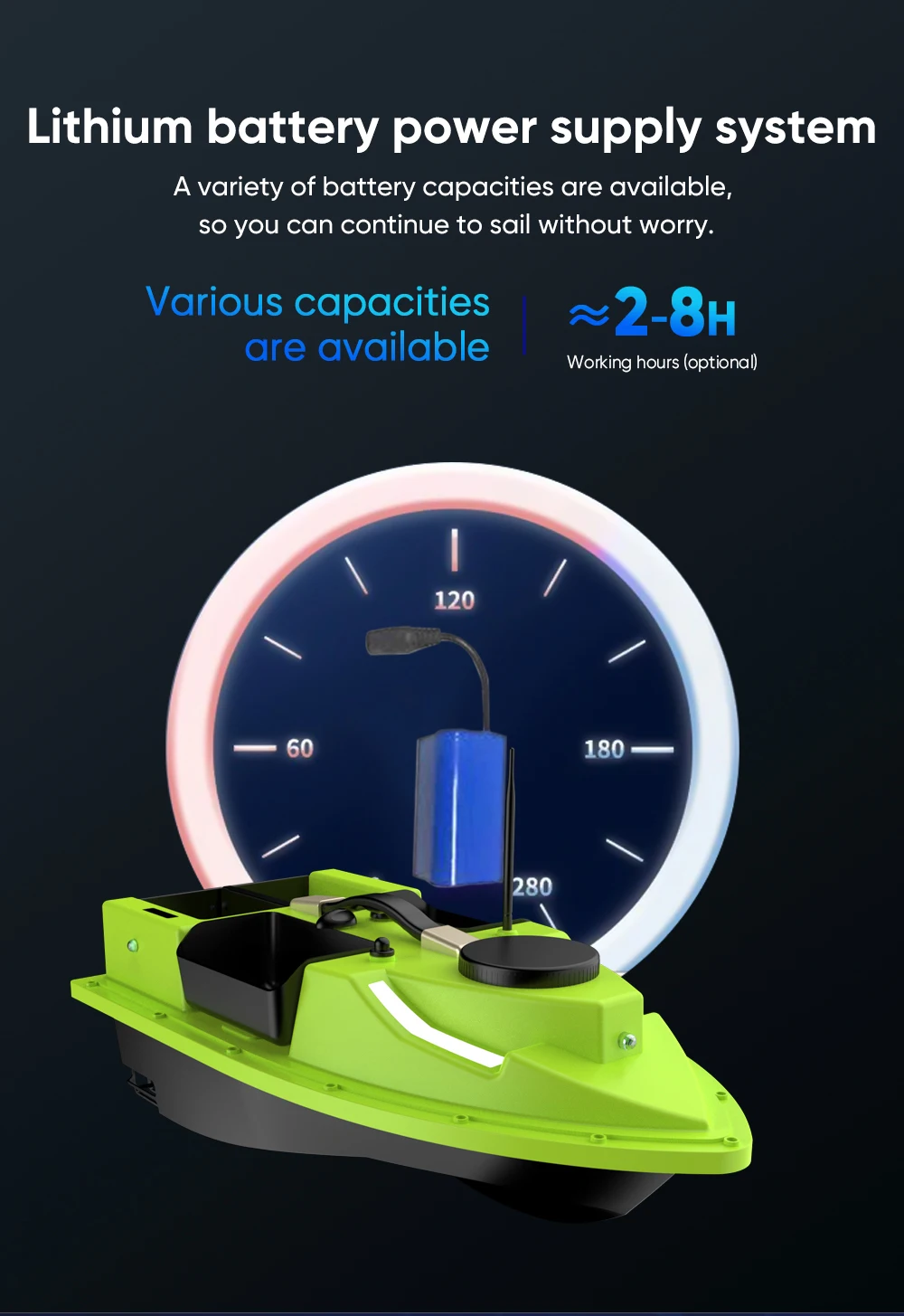 

2025 New 600M 3KG 99 GPS Point Auto Return GPS Sonar 12V High Speed Carp Fishing Bait Boat