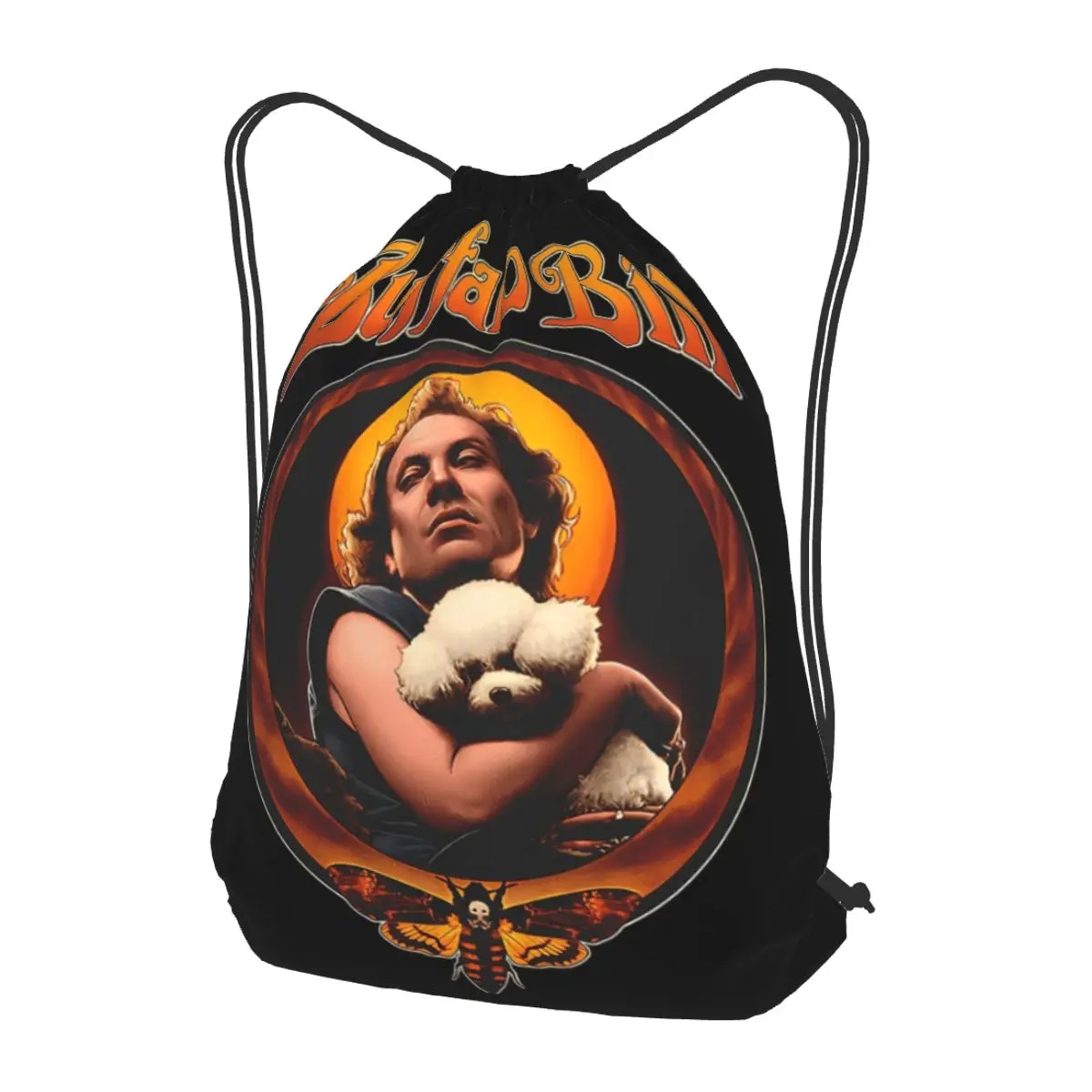 Horror Scary Vintage Movie Legend Halloween Film Backpacks Casual Drawstring Bags Sports Bag Book Bags for Man Woman Students