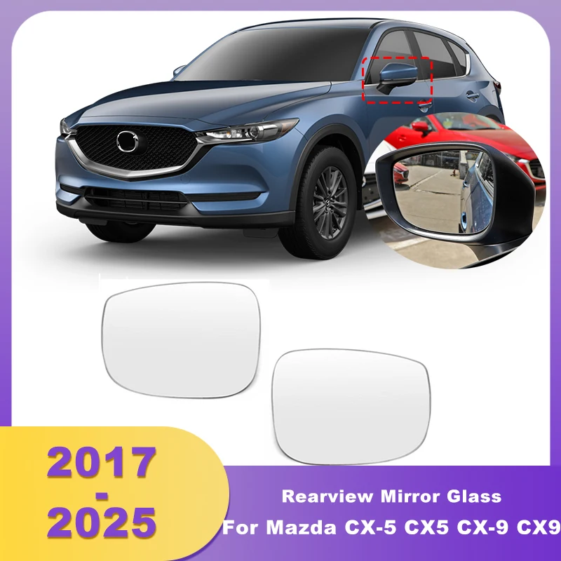 

Rearview Mirror Glass Heated Lens For Mazda CX-5 CX5 2017-2025 For Mazda CX-9 CX9 2016-2021 TK71691G1 TK71691G7