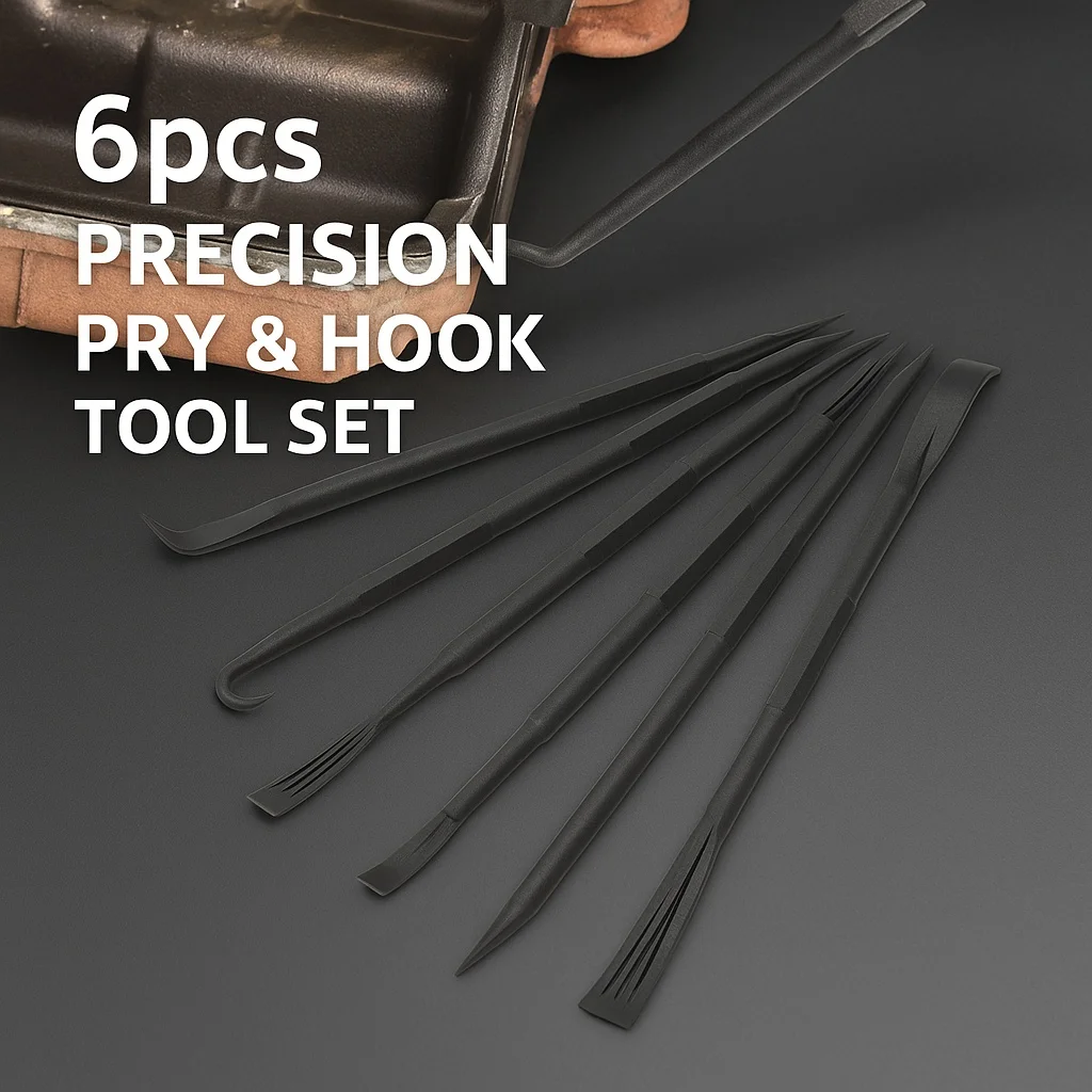 

Набор крючков для монтировки, 6 шт., двусторонние пластиковые инструменты для удаления уплотнительных колец и уплотнений