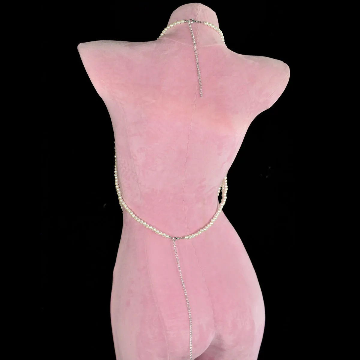 مثير الأزياء المنسوجة يدويا الخرز سيدة الجسم سلسلة شخصية متعدد الطبقات شنق الرقبة اللؤلؤ الصدرية سلسلة الشاطئ حزب بيكيني الملحقات