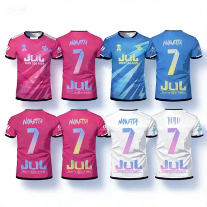 Maillot de football unisexe Jul Toto Ninetta 2026 Rien 100 Rien, T-shirt d'entraînement respirant pour l'été et l'extérieur, col rond pour hommes et femmes