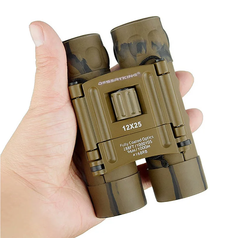 

DESERTKING New Binoculars 12x25 Outdoor Desert Camouflage High-definition High-power Adult Low-light Night Vision Telescope