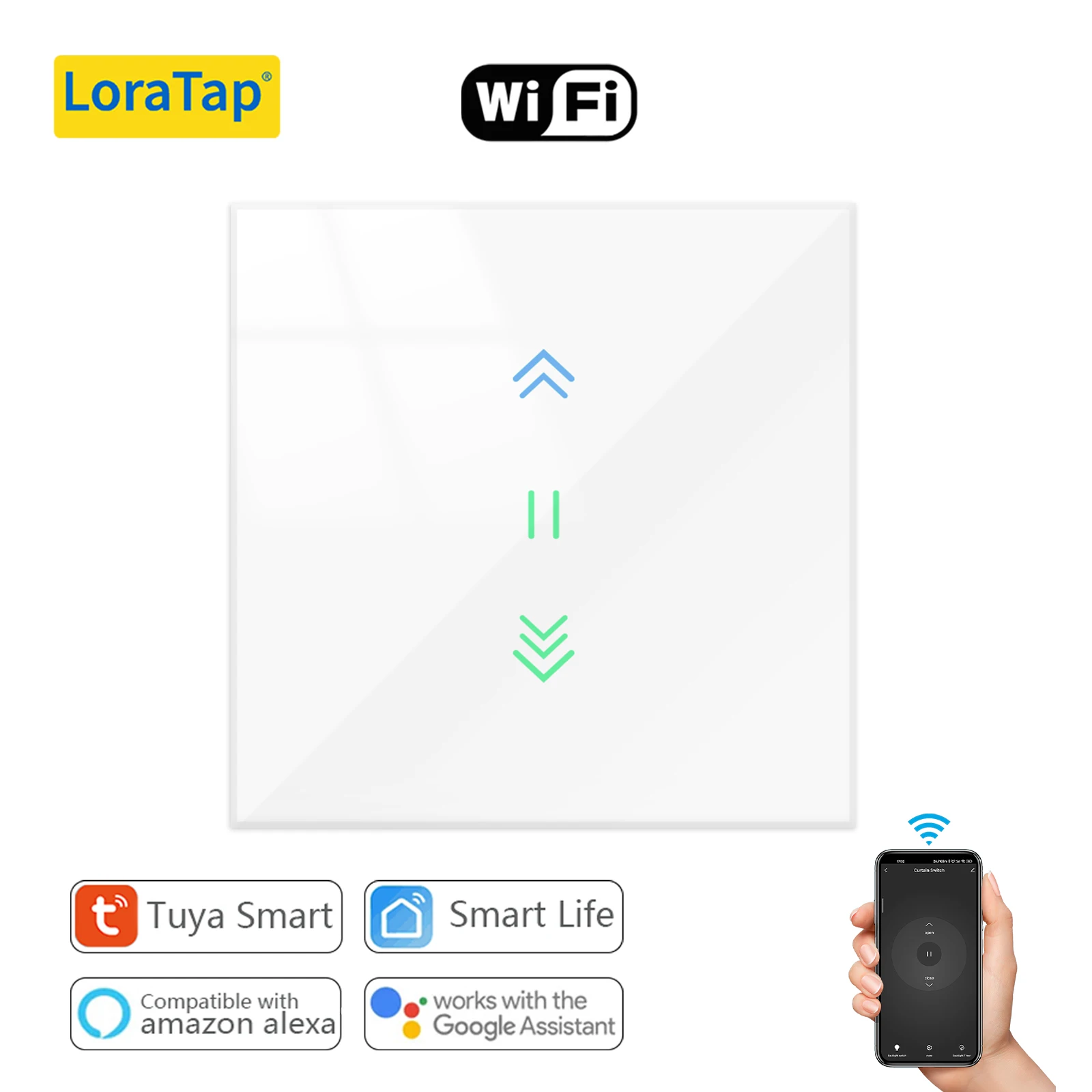 LoraTap Tuya Smart Life Rolluik Gordijnschakelaar Afstandsbediening Buismotor Looptijd Instelling Werk Google Assistent Alexa