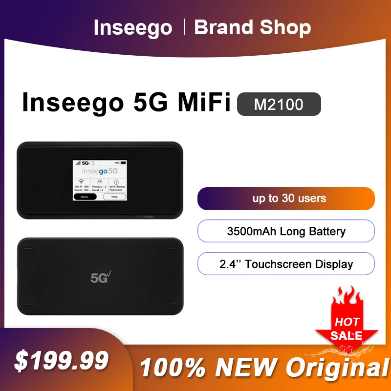 Inseego M2100 Portable Wireless MiFi 2.4\