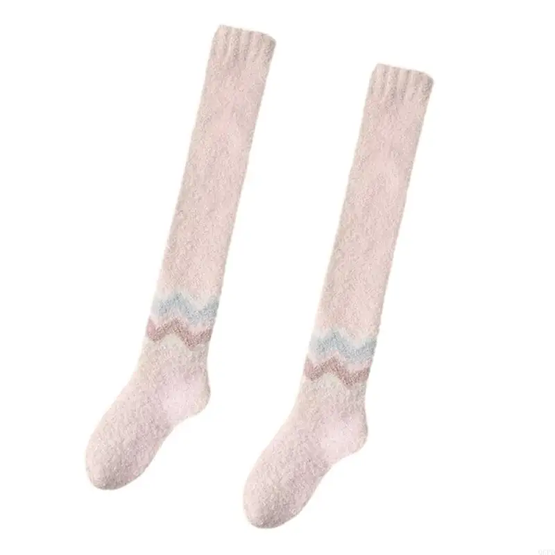 جوارب الحمل مرونة الحرارية الركبة عالية الجوارب الأمومة الشتاء الدفء دعم لينة لراحة الحوامل ملابس خاصة #4