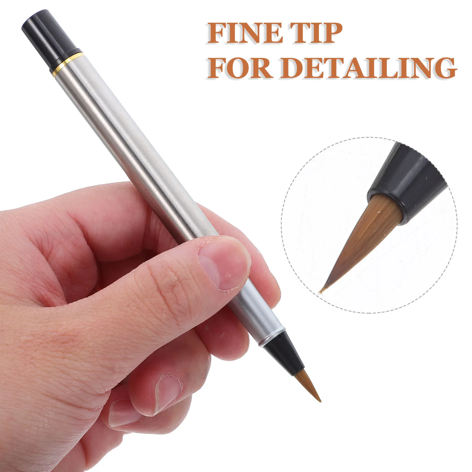 3 قطعة فرشاة الحبر المحمولة القلم إعادة الملء نقطة غرامة للخط الصيني سومي اللوحة الكتابة هدية قلم الخط