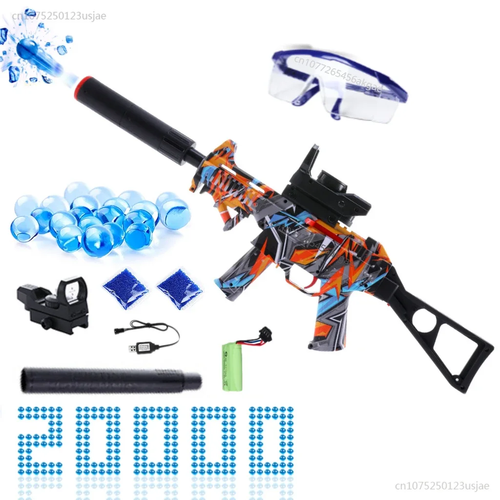 Graffiti Rifle Pneumático, Gel Balls Gun Toy, Airsoft Armas, Hydrogel, Sniper Launcher, Brinquedos para Meninos, Adultos, CS Fighting, UMP45