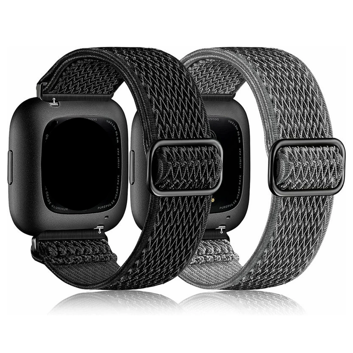 Elastic Loop for Fitbit Versa 2 Band Wave Nylon Stretchy Replacement Bracelets for Fitbit Versa3/versa4/Versa Sense Watch