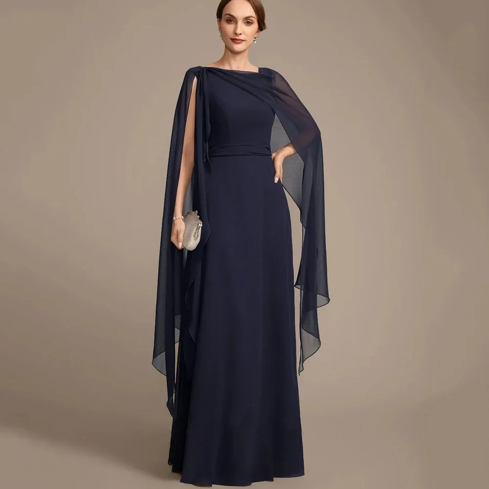 

Customized Mother of Dresses for Wedding 2025 A Line Chiffon Evening Gowns Sleeveless Elegant Bride Party Dress New robes
